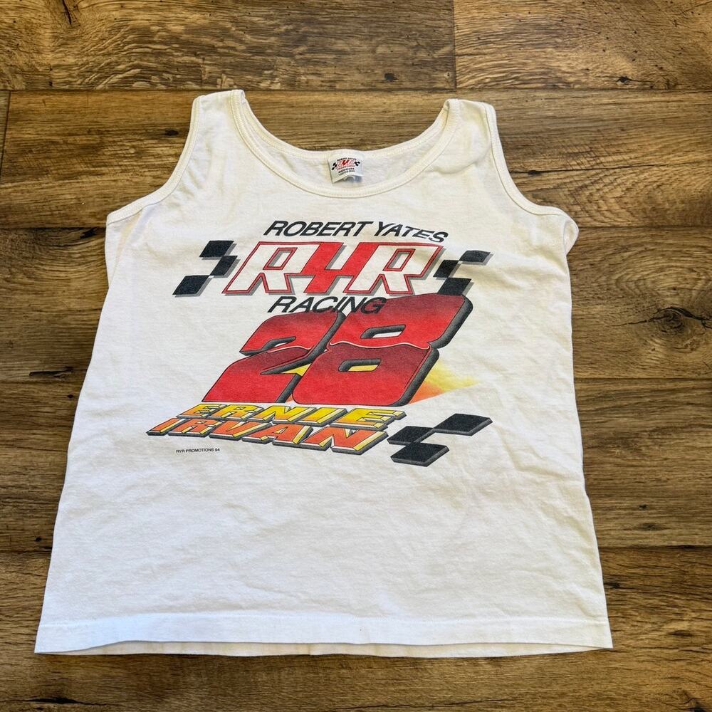 Vintage 90s Ernie Irvan Robert Yates Nascar Racing Tank Top